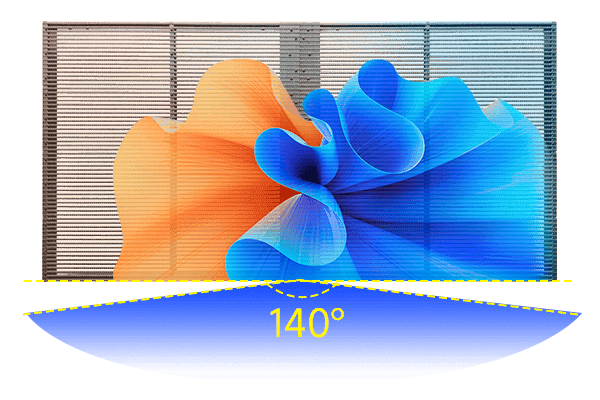 Ultra-wide viewing angle