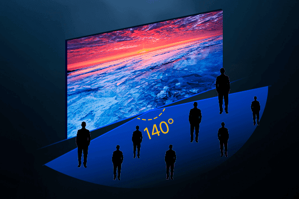 Ultra-wide viewing angle