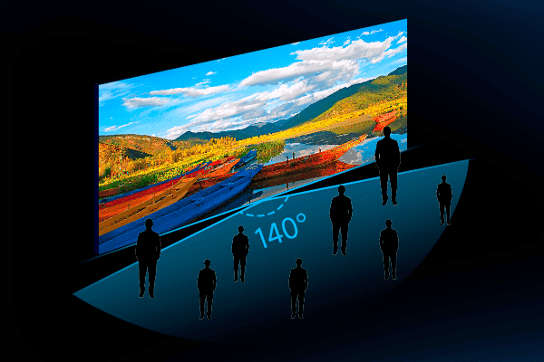 Ultra-wide viewing angle