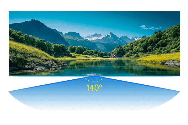 Ultra-wide viewing angle